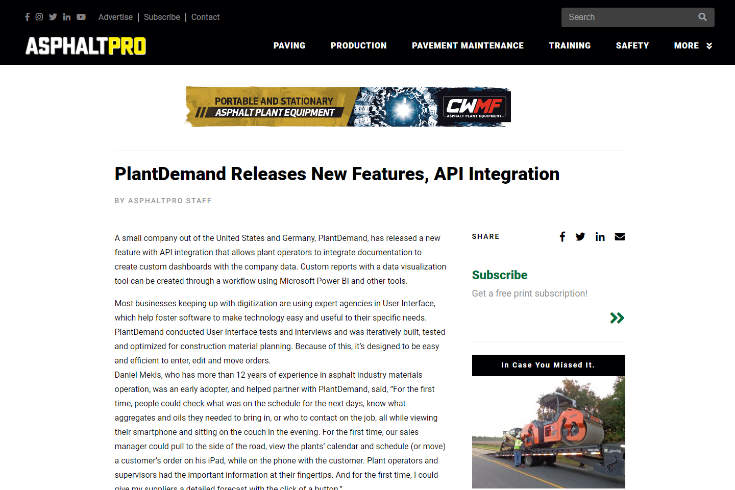 PlantDemand Releases New Features, API Integration