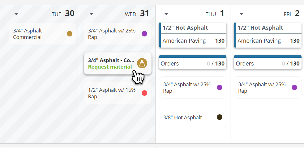 Requesting Asphalt and Aggregate From Your Plant – A Customer Portal Update